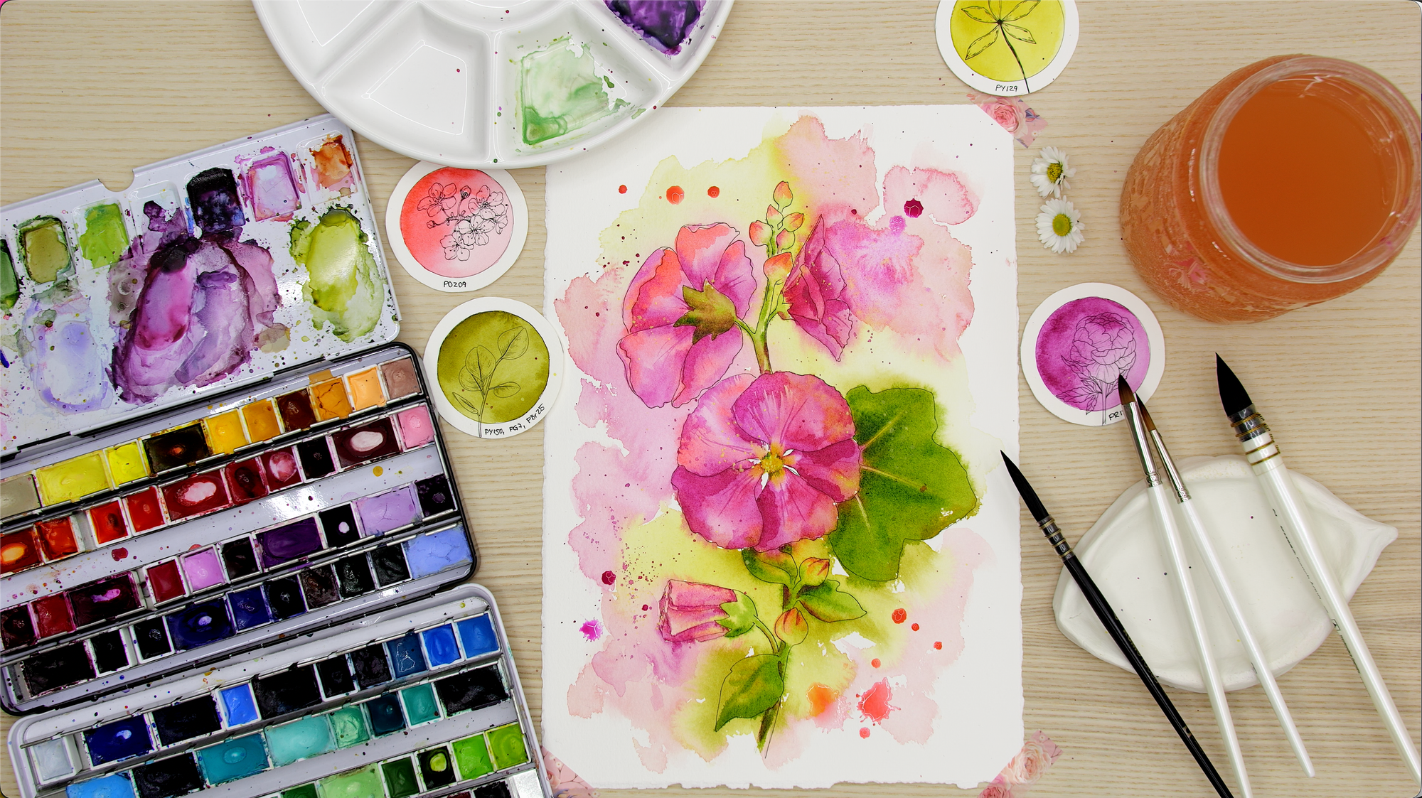 Nature Palette Vol. 1 Alcea rosea Video