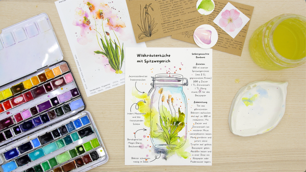 Nature Palette Vol. 2 Plantago lanceolata - kreativer Bogen Video